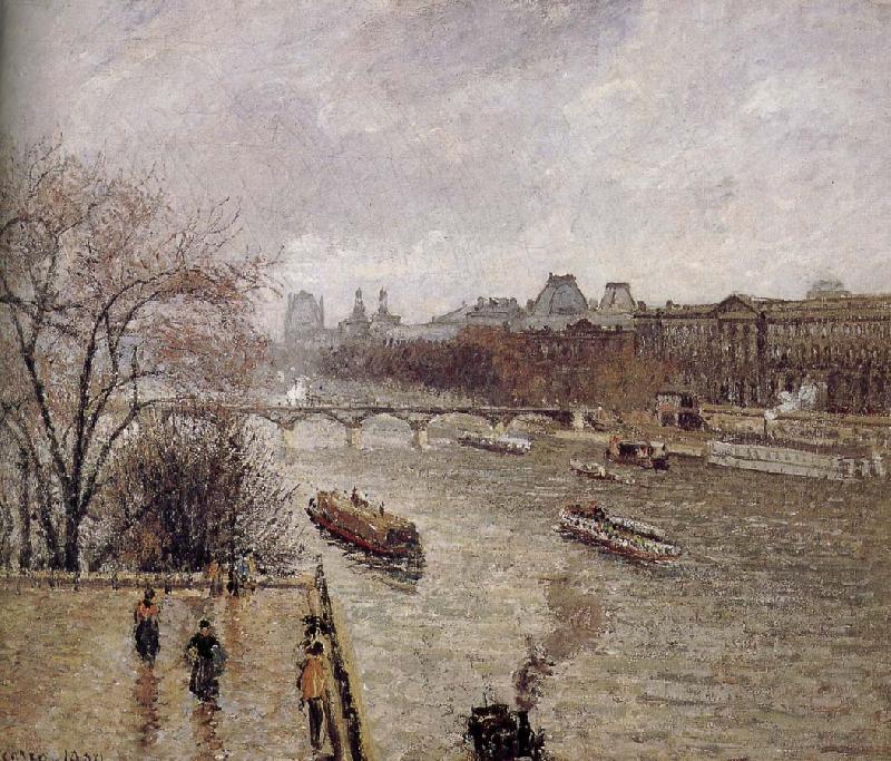 Camille Pissarro rain Louvre China oil painting art